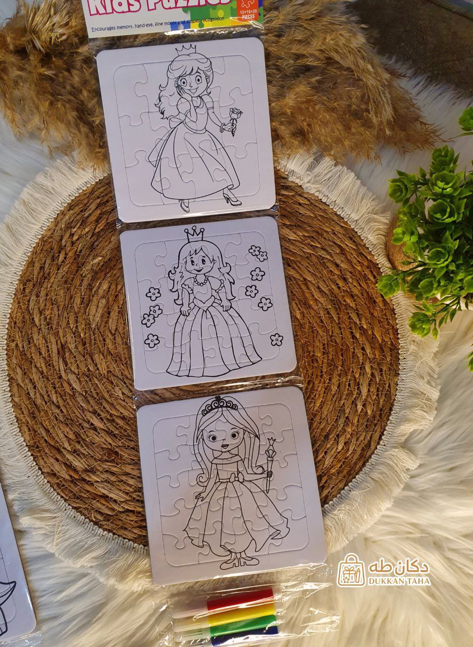 بازل التلوين 🎨 – 3 بازل مع 4 ألوان فلوماستر - الصورة 4