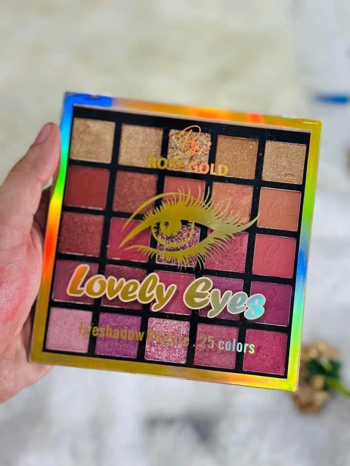 باليت آيشادو روز جولد – 25 لون يخطف الأنظار